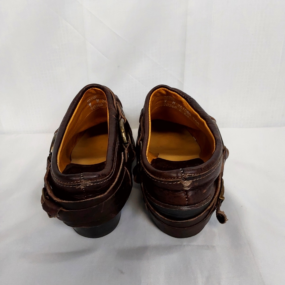 Frye Western Belted Harness Mule Slides - Picture 5 of 14